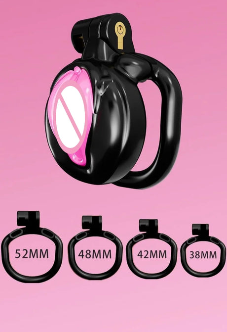 New Sissy Simulation Vagina Cock Cage Stainlesswith 4 Penis Rings Chastity Lock Man Chastity Belt Man's Sex Products Sex Toy 18+