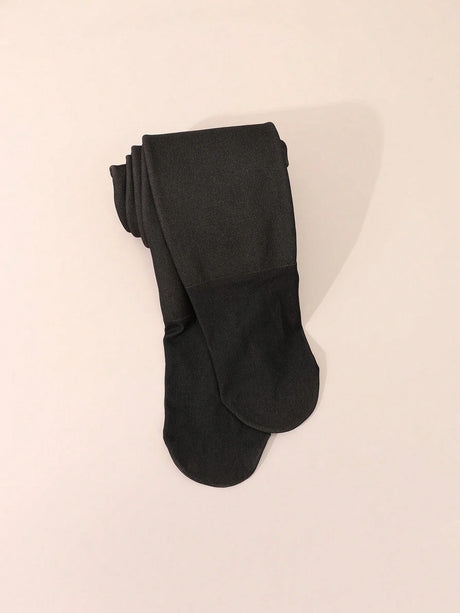 1 Pair of Kids Thin Fleece Thickened Leggings, Soft Comfortable Warm Dance Pantyhoses, for 2-12 Years Girls to Wear during Winter