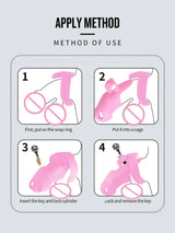 Silicone Chastity Cage BDSM Male Penis CB Lock Gay Pornographic Urethral Wearable Device Masturbator Sex Toys Sexy Accessories