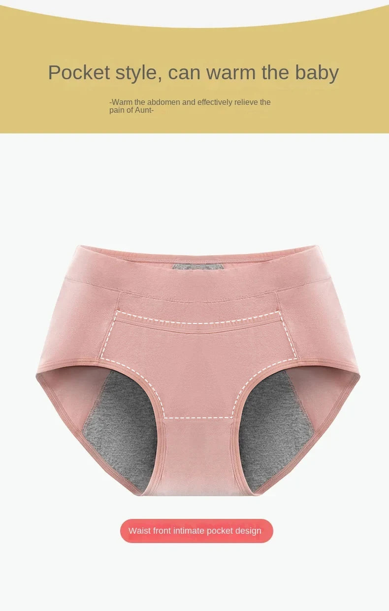 3PCS Cotton Menstrual Panties Leak Proof Breathable Sexys Panties Woman Women Girls Physiological Pants Women's Intimates M-XL