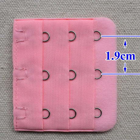 3-Row 3-Hook Bra Extender with Stainless Steel Hooks for Bras, Adjustable Extra Length Soft Velvet Back Closure (Multi Colors)