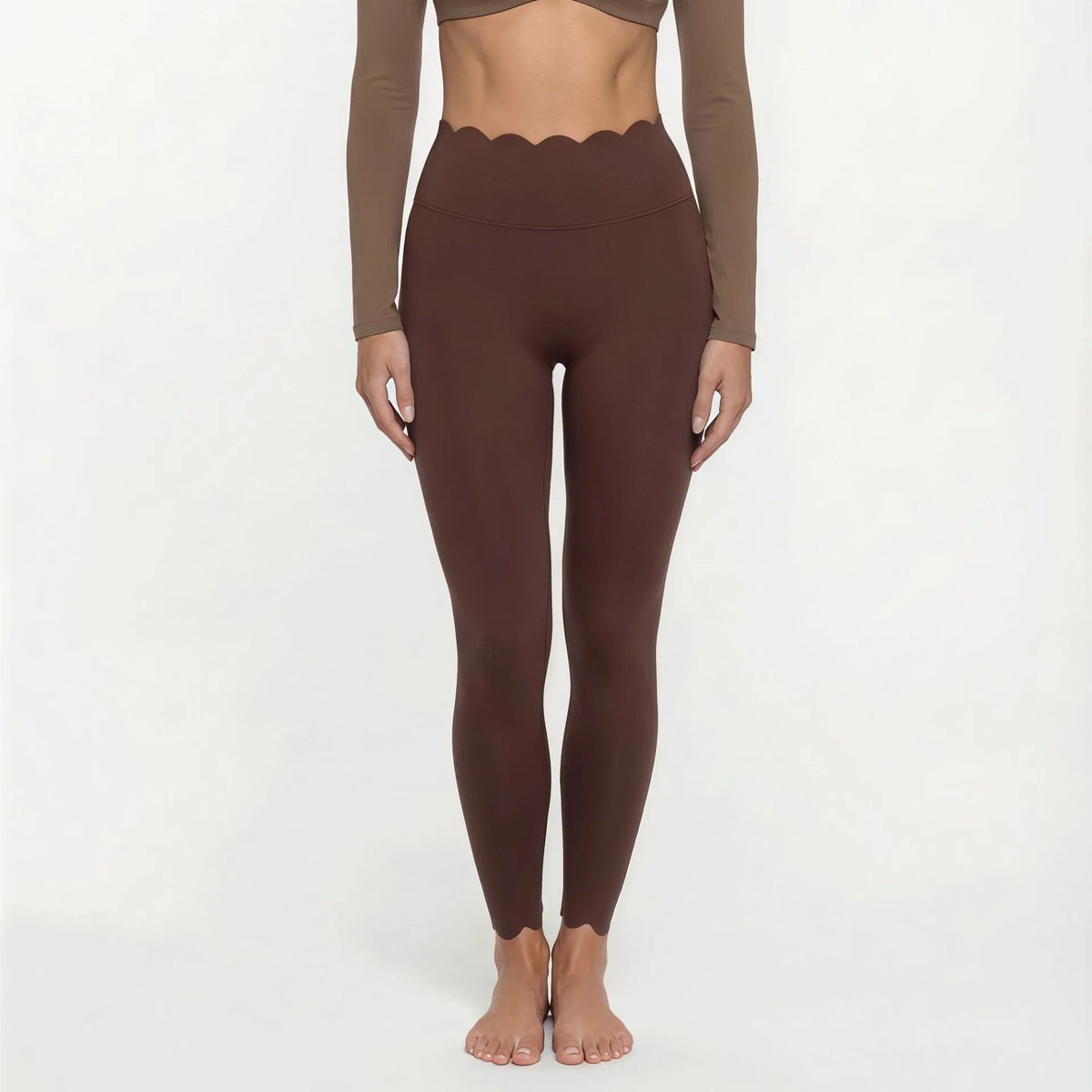 Lace Sports Fitness Long Sleeve Women's Underwear With Chest Pad Off-Shoulder Sportswear Slim Fit Leggings Workout Activewear
