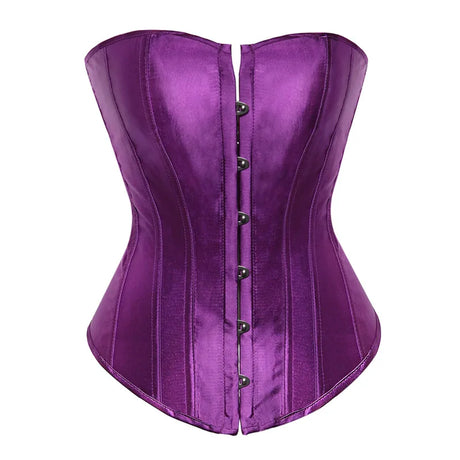Sapubonva Overbust Corset Plus Size Sexy Corselet Corsets and Bustiers Tops Red Black Pink Purple White Gothic Lingerie Women