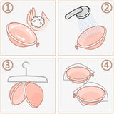 Invisible Adhesive Bra for Women Backless Strapless Push Up Sticky Silicone Wedding Underwear with Transparent Strap Reusable