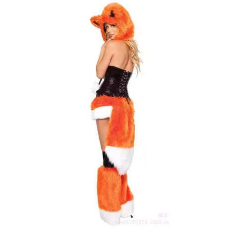 Cosplay Halloween Party Costume Ape Character Role Play Uniform Orange With Big Tail Wolf Game Costume Cosplay Costume