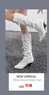 White Sexy Stiletto Heel Belt Buckle Over The Knee Boots Big Size 41-46 Pu Leather Thigh High Boots Shoes
