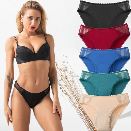 Bamboo Comfortable women's period panties 4 layer leak-proof absorbent menstrual period underwear postpartum incontinence briefs