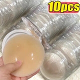 10piars Spring Summer Silicone Nipple Cover Bra Pads for Women Breathable Seamless Thin Bras Nipple Covers Invisible Lift Up Bra