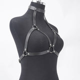Women's Plus Size Belt, Punk Chest Harness for Women, Fashion PU Leather Cage Bra Harness, Rave Outfit Harness Belt.