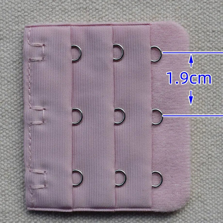 3-Row 3-Hook Bra Extender with Stainless Steel Hooks for Bras, Adjustable Extra Length Soft Velvet Back Closure (Multi Colors)