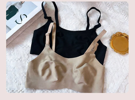 2024 Round Shape Silicone Fake Breast Forms Push Up Seamless One Piece Bra for Crossdresser Shemale Drag Queen Large 2 In 1