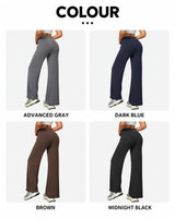 DFXEN LOGO New Women Wide Leg Yoga Pants High Waist Butt Lift Loose Fitness Gym Workout Flare Leggings Casual Sports Trousers