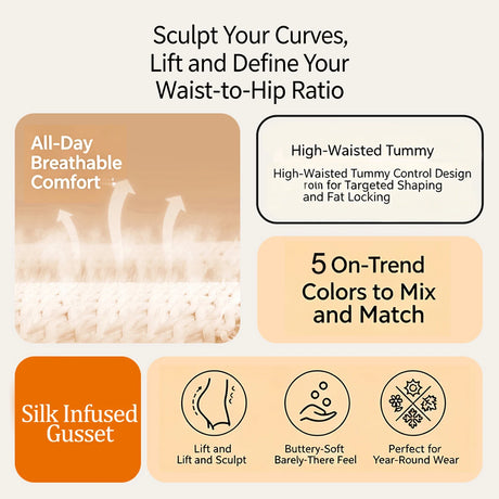4pcs High Waisted Women's Panties Breathable Tummy Control Shapewear Mesh Cross Tummy Cinching Ice Silk No Trace Triangle Panties Tummy Tuck Shape