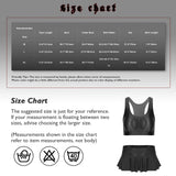 Womens Glossy Lingerie Sleeveless Crop Tank Tops Low Rise Miniskirt with Thigh High Stockings Pool Party Pole Dance Clubwear