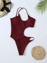 2026 New Sexy Hollow Out One Piece Swimsuit For Women One Shoulder Swimwear Female Bodysuit Monokini Bathing Suit Beachwear Swim