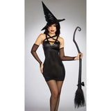 Halloween Witch Costumes for Women Adult Fantasy Black  Dress UP Party  Carnival Performance