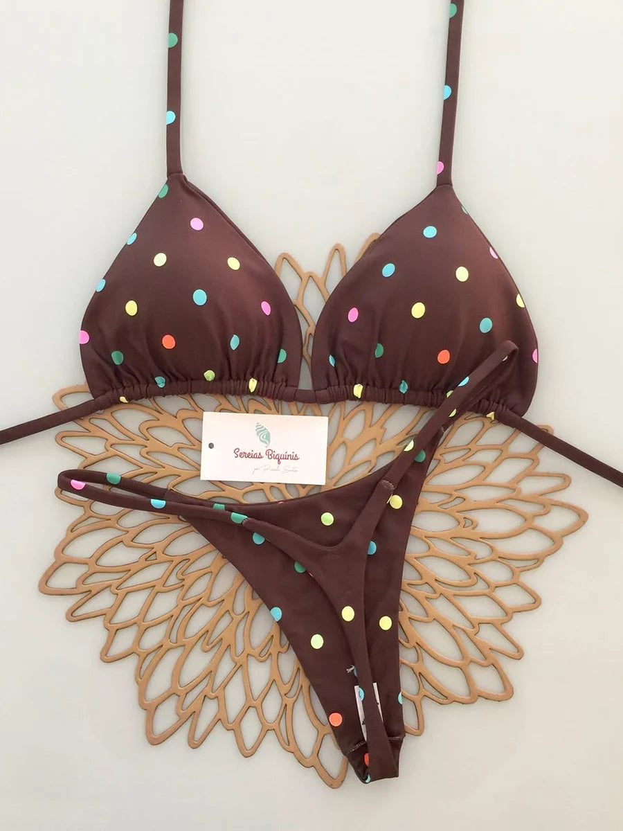 Micro Bikinis Women Swimsuit New Sexy Swimwear Halter Bikini Set Brazilian Biquini Female Thong Beachwear Party Wear