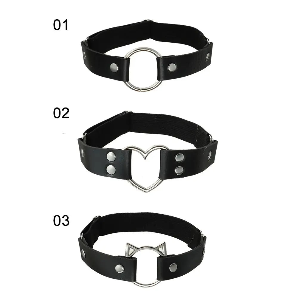 New Womens Sexy Punk Elastic Bondage Harness Garter Belts Cat Leg Chain Cosplay Spike Elastic Thigh Ring Garter Body Jewelry