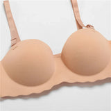Women's Small Chest Underwear Seamless Push Up Bras Wireless Bralette Detachable Straps Breathable Brassiere Backless Lingerie