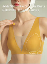 SUJIIN Sexy Seamless Plunge Push Up Bras for Women French Wireless Deep V Mesh Bra Woman 2026 New Support Lift Bralettes XM048