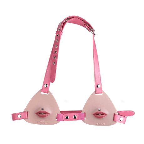 Female Fake Mouth Lip Ring Labia Wearing Silicone Lingeries Exotic Accessories Adjustable Underwear Couple Play Woman Adult Toys