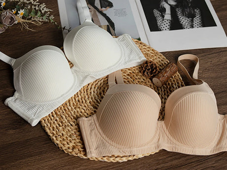 Sheroine Plus Size T-Shirt Bra, Push Up Underwire Lightly Padded Full Coverage Plunge Bras for Women Supportive Comfort