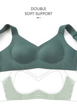 SUJIIN Wireless Seamless Bras for Women Minimizer Invisible Padded Push Up Bras Comfort Soft Support Anti-sagging Bralette Bh