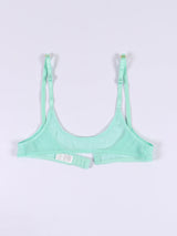 Ladies' sexy 1/4 Cup Mesh Bra, Sheer Wireless Breathable Balconette Bralette Top