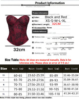Women's Lace Corset Top Strapless Burgundy Black Molded Cup Back Lace-Up Waist Cincher Push-Up Bustier