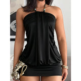 Dresses 2026 Women Bodycon Summer Sexy Party Sleeveless Mini Dress Sleeveless for Club Party Evening Night Out Occasions