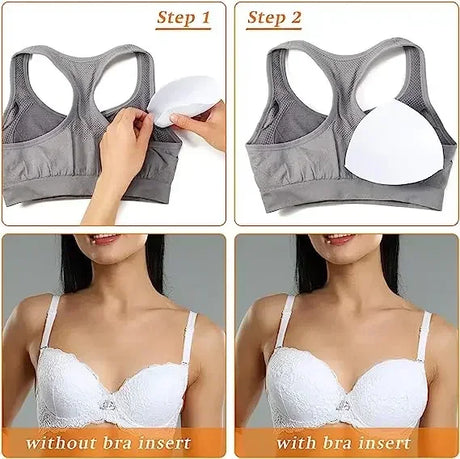 Soft Bra Pads Inserts Removable Bra Pad for Women Breast Push Up Enhancer Bra Pad Sports Bras Cups Insert Bikini Swimsuit