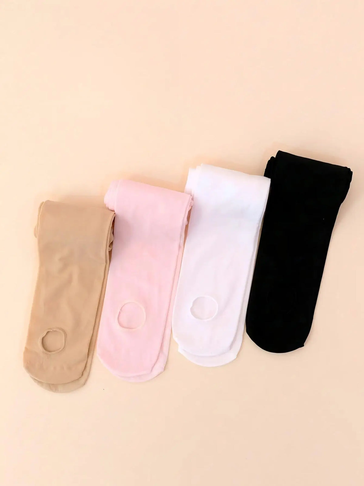 4PCS Girls Convertible Footed Dance Tights Nylon Spandex Ballet Leggings for Kids 2-14Y Girls Class Training Practice Wear