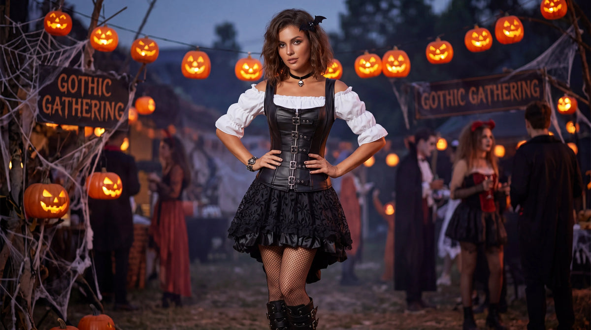 Women Corset Bustier Steampunk Zipper Corset Top Black Leather Corset With Straps