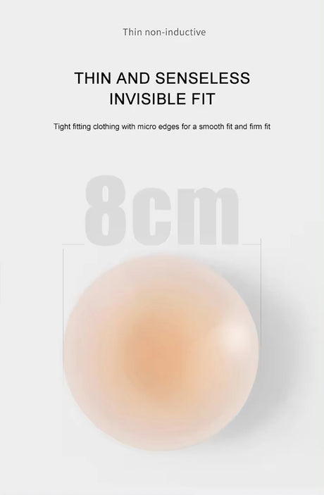 Non Adhesive Body Nipple Covers Reusable Silicone Nipple Pasties No Show Breast Petals Invisible Chest Stickers Boob Tape