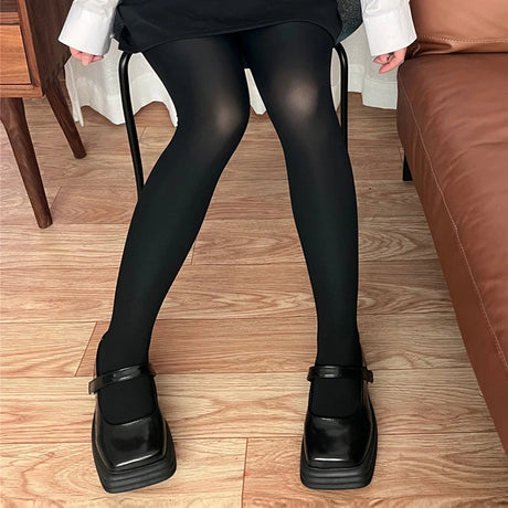 Sweet Girls Colorful Elastic Long Hosiery Stockings Women Candy Color Sexy Tights Spring Autumn Warm Velvet Seamless Pantyhose
