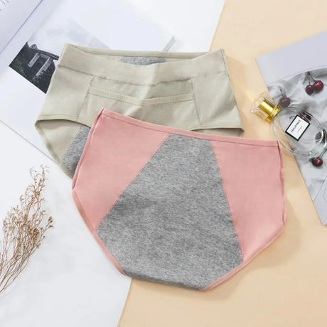 3PCS Cotton Menstrual Panties Leak Proof Breathable Sexys Panties Woman Women Girls Physiological Pants Women's Intimates M-XL