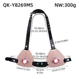 Female Fake Mouth Lip Ring Labia Wearing Silicone Lingeries Exotic Accessories Adjustable Underwear Couple Play Woman Adult Toys