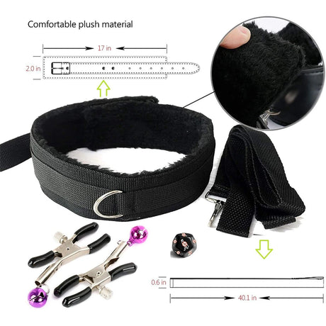 10Pcs Restraints Set Leather BDSM Kit Body Harness Cuffs Bondage Straps  Handcuffs Games Adult Sex Toys for Couple