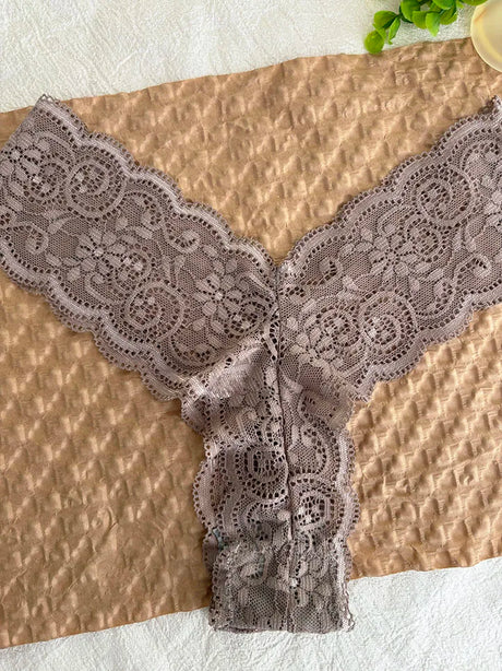Personalized Text Custom Thong Customization Name Crystal Letters Panties Sexy Lace Underpants for Woman Wife Girlfriend Gift