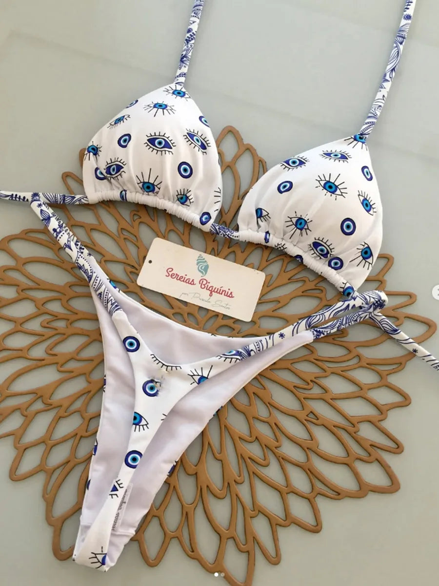 Micro Bikinis Women Swimsuit New Sexy Swimwear Halter Bikini Set Brazilian Biquini Female Thong Beachwear Party Wear