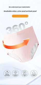 Incontinence Briefs Breathable Unisex Panties Set Pack Leak Proof Period Underwear for Women Plus Size Panties Lingerie Women's
