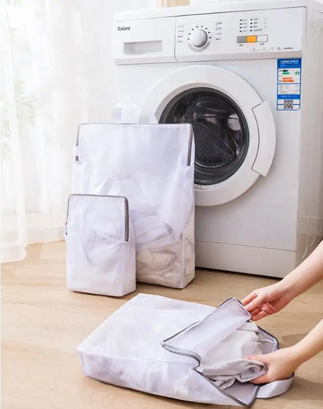 Laundry Hand Bags Reusable Washing Machine Clothing Care Wash Bag Mesh Net Bra Socks Lingerie Underwear Laundry Storage Upgraded