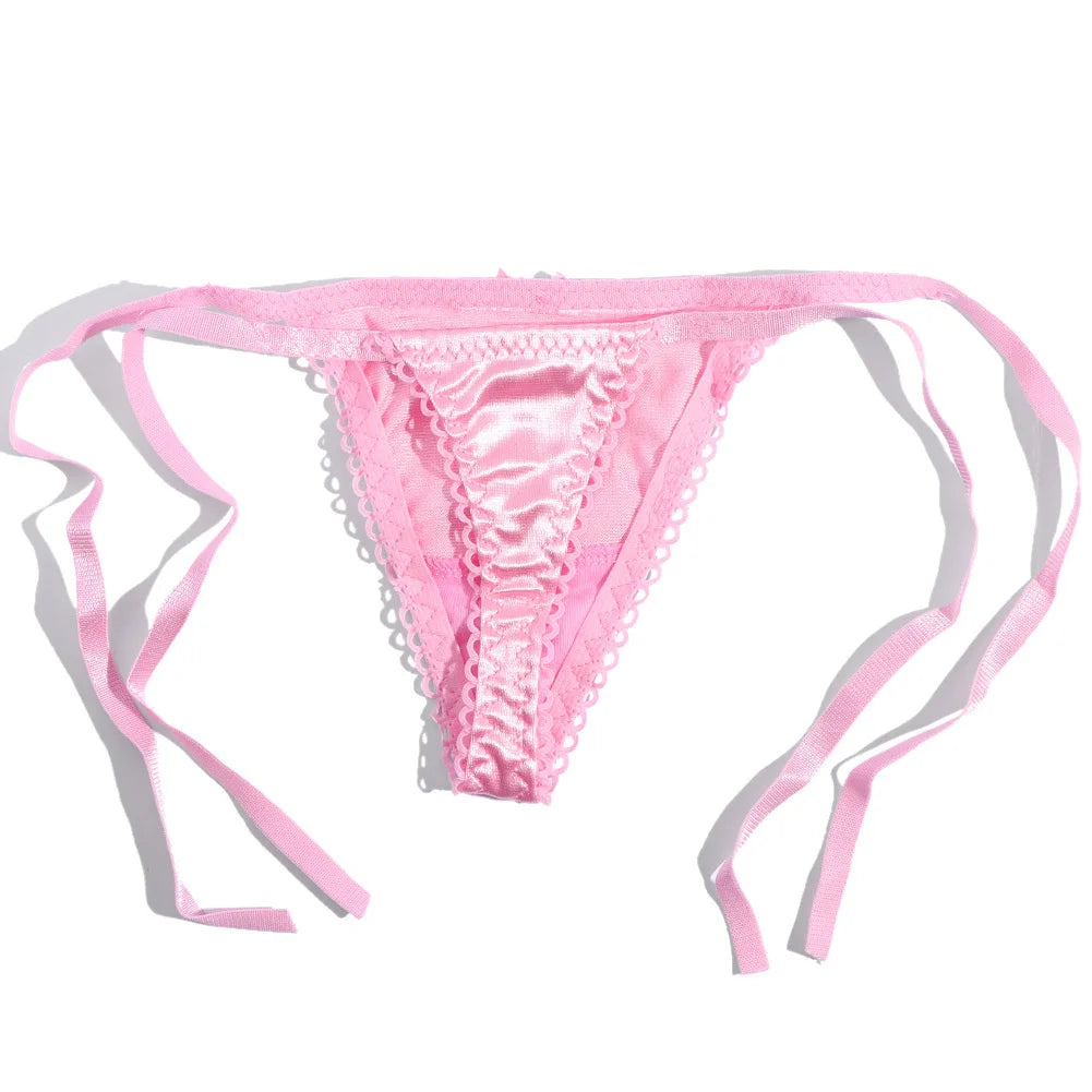 Custom Thongs With Jewelry DIY Crystal Letter Name Low-rise Briefs T-back String Underwear For Women Sexy Nightclub Body Jewelry