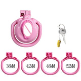 New Sissy Simulation Vagina Cock Cage Stainlesswith 4 Penis Rings Chastity Lock Man Chastity Belt Man's Sex Products Sex Toy 18+