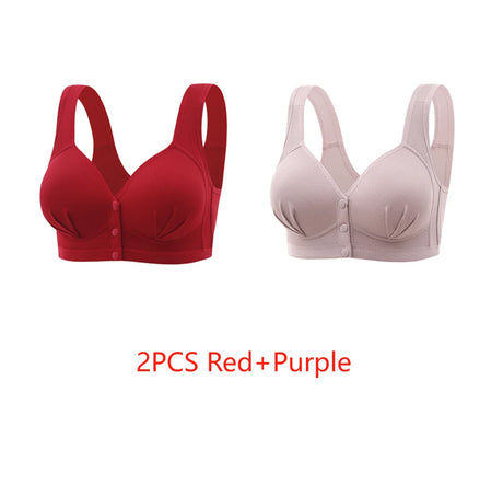 New Large-sized Breathable Non Steel Ring Breastfeeding Underwear Thin Comfortable Adjustable and Seamless Women's Bra