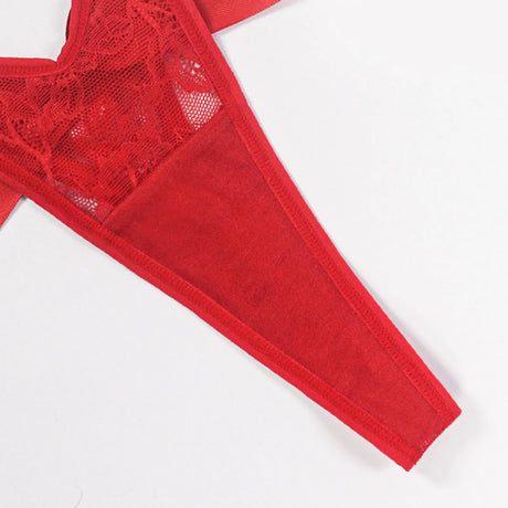 2026 Women'S Seductive Lace Thongs Low Rise Bow Tie Underpants Ladies Cotton Lenceria Feminina Sexy Ropa Interior De Mujer