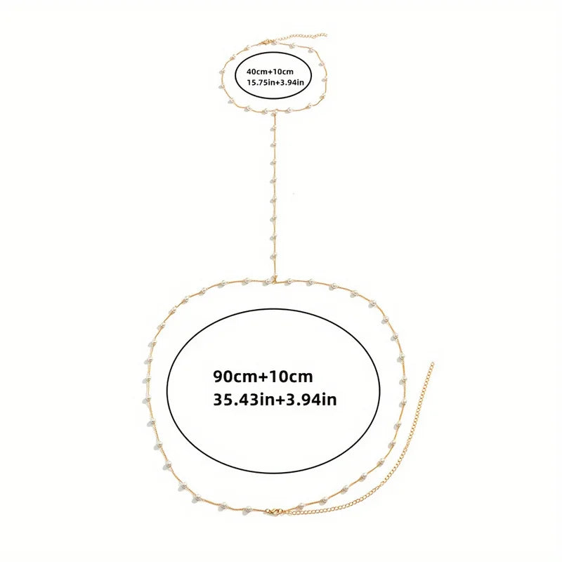 Simple Multilayer Rhinestone Back Chain Necklaces for Women Sexy Metal Shiny Crystal Bikini Waist Chain Body Chain Jewelry Gifts