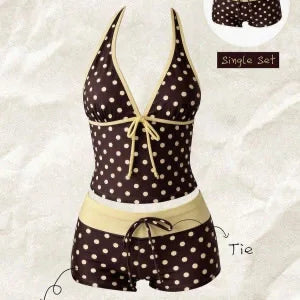 Women Triangle Bikini Set Halter Tie-Up Two Piece Swimsuit Thong Bottom Bathing Suit Beachwear