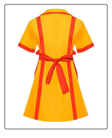 Halloween Girl Party Wear Max Caroline Waitress Maid Dress Cos with Apron S M L XL 2 Broke Girls Cosplay Dress Costumes for