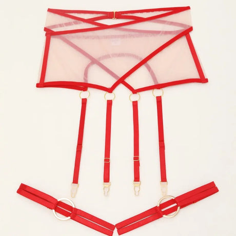 Tornova Erotic Lingerie Mesh Hollow Cross Lace Tight Seductive Backless Bodyshaping Hollow Flirt Sexy Delicate Intimate Lingerie